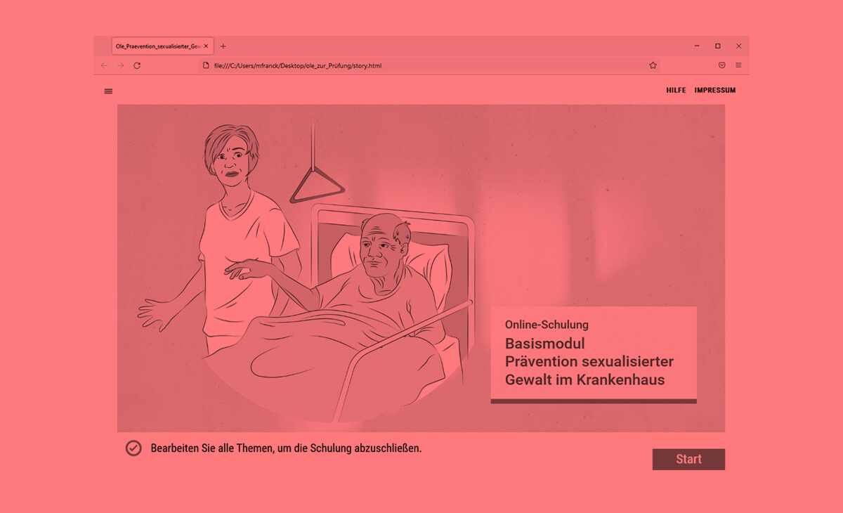 E-Learning Lernmodul "Prävention sexualisierter Gewalt"